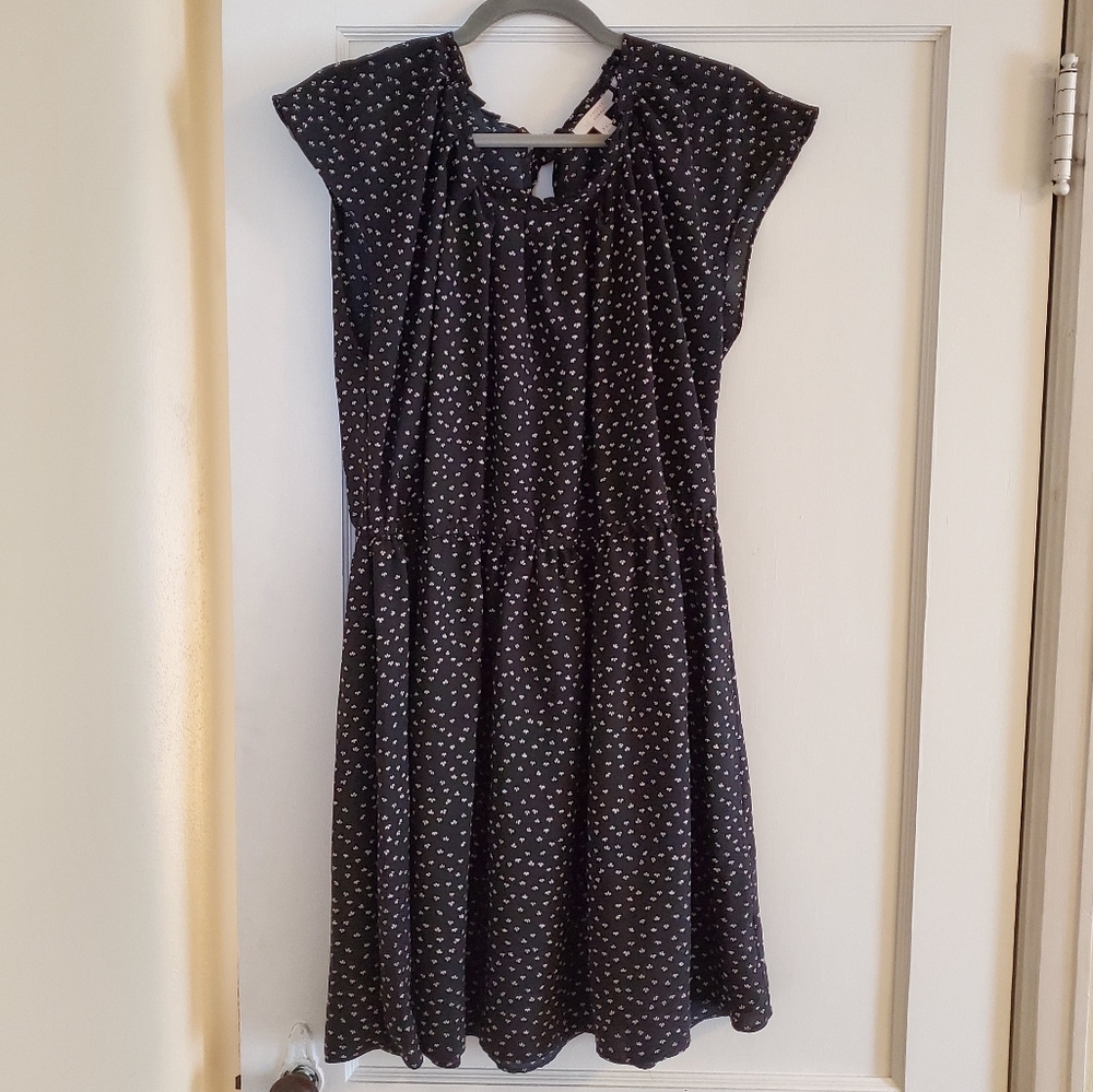 Lauren Conrad Black Pattern Dress